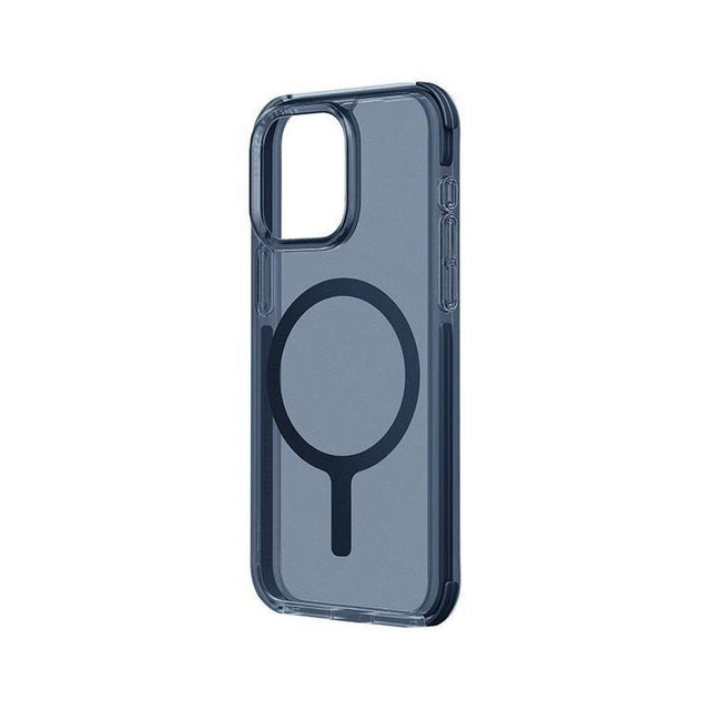 Uniq Hybrid Magclick Charging Combat Iphone 15 Pro Max Smoke Blue