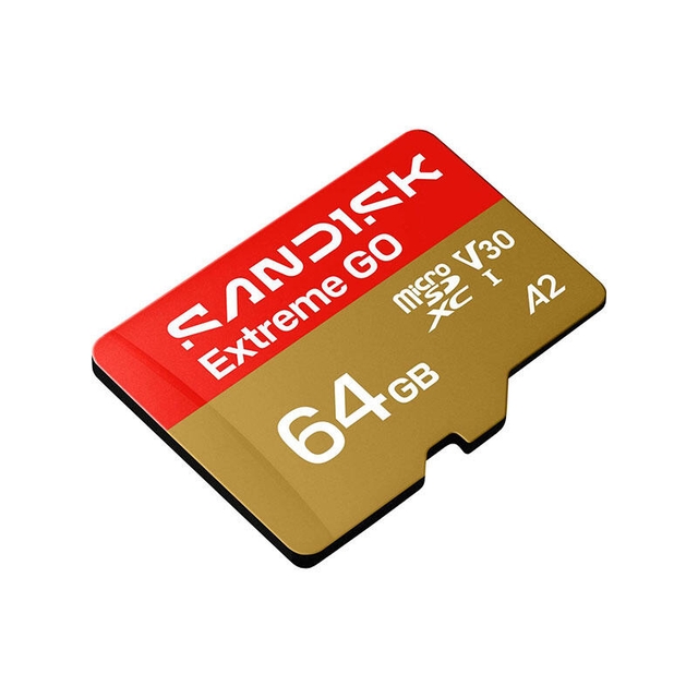 SanDisk 64GB Extreme GO MicroSD/XC UHS-I Card Up to 170MB/s/C V30/4K/A2 SDSQXGN-064G-GN6MN