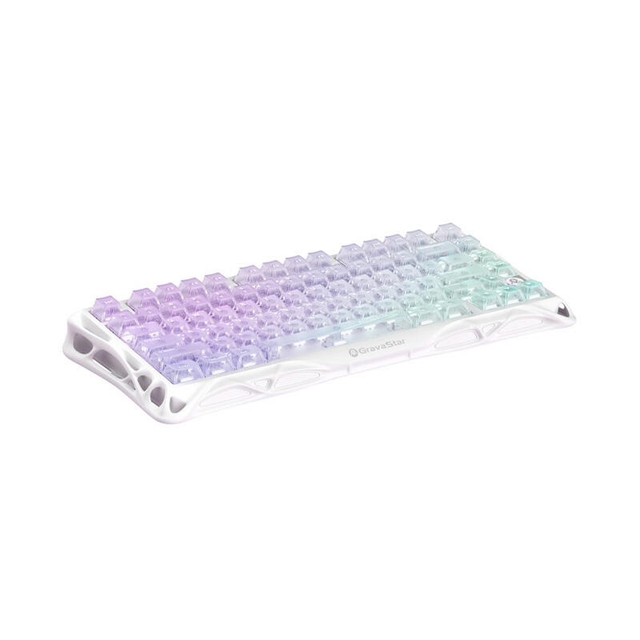 GravaStar Gaming Keyboard Mercury K1 Lite 80keys WL GSK1LITE_XTAL_AUROA Crystal Aurora