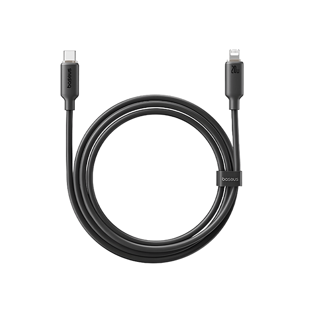 Baseus Foamed Silicone Fast Charging Data Cable USB-C to Lightning 20W 2m E0426A04 Cosmic Black