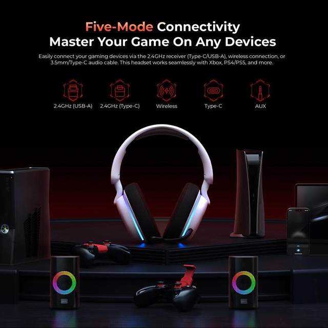 Havit Fuxi H7 Gaming Headset White/Black