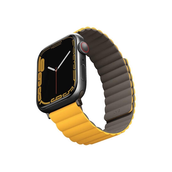 Uniq Revix Reversible Magnetic Apple Watch Strap 49/45/44/42Mm Mustard/Khaki