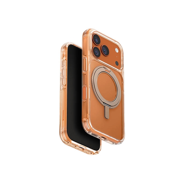 Uniq Hybrid Swivix 360 Rotation Kickstand Apple iPhone 17 Pro Taupe Gold
