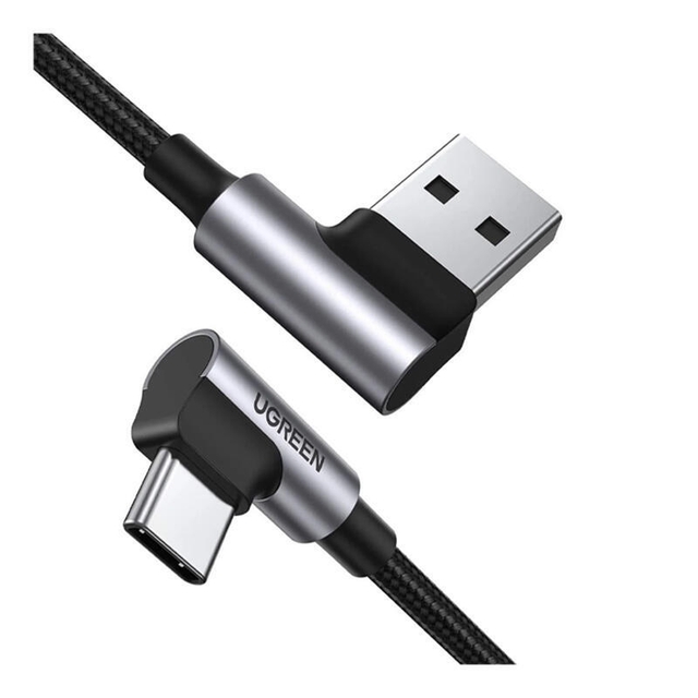 Ugreen 18W USB-A to Type-C 90 Degree Cable 1m 20856 Space Grey