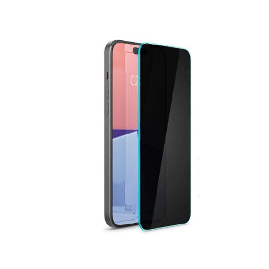 Spigen Glass Privacy Screen protector EZ Fit For Apple Iphone 15 Plus AGL07119  Privacy