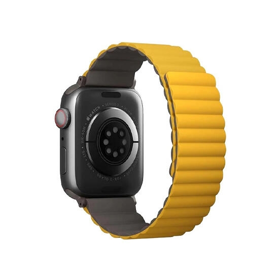 Uniq Revix Reversible Magnetic Apple Watch Strap 49/45/44/42Mm Mustard/Khaki