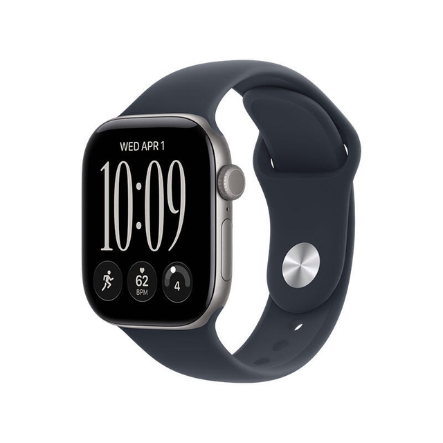 Apple Watch Series 12 GPS 42mm Space Grey Aluminium Case with Navy Blue Sport Band