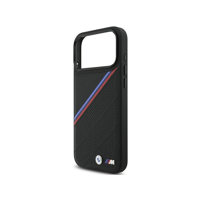 BMW HC M Magsafe PU Tricolor Metal Logo Iphone 17 Pro Max BMHMP17X25PCSPEK Black