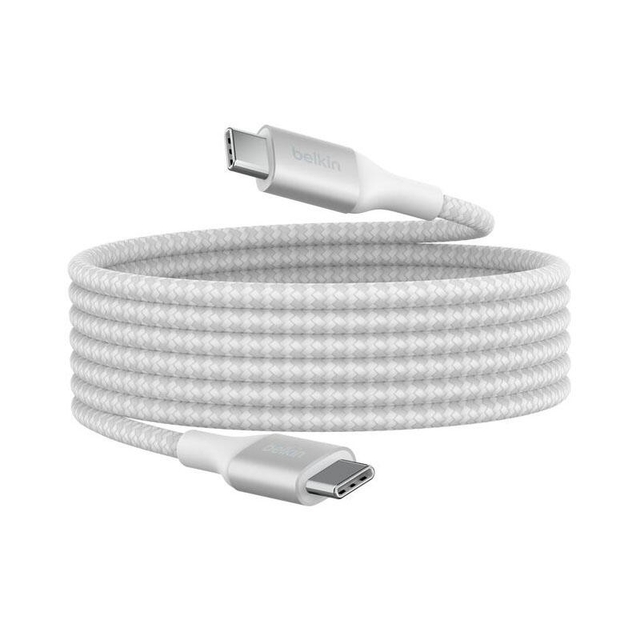 Belkin 240W Braided C-C CABLE 2M CAB015bt2MWH White