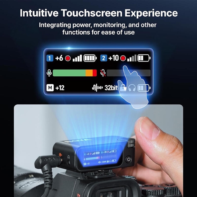 BOYA BOYAMIC 2-01 AI-Powered Mini Wireless Microphone Black