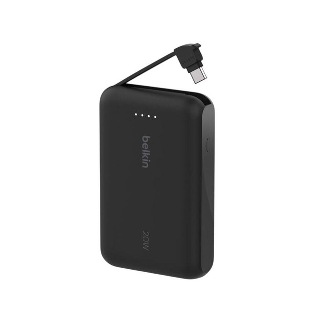 Belkin Power Bank 10000mAh With Integrated Cable BPB021HQBK Black