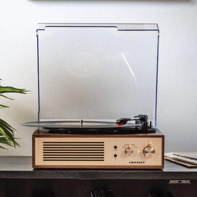 Crosley Miles Record Player Walnut