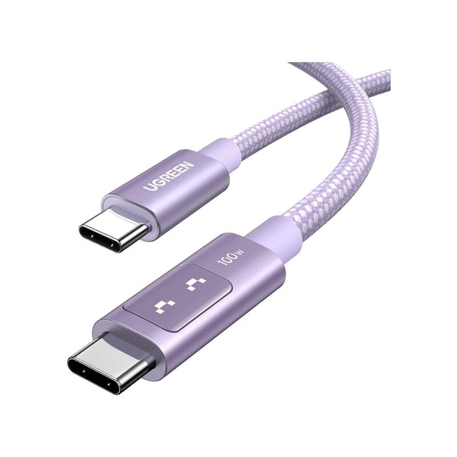 Ugreen Uno 100W Type-C to Type-C Fast Charging Cable 1m 65092 Purple