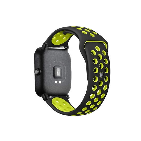 Sport Silicone Bracelet For Amazfit 20MM Black/Green