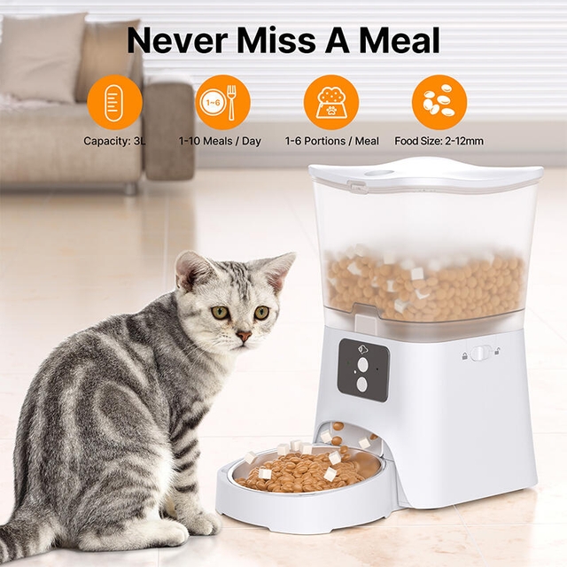 Petsuper Smart Pet Feeder PF02-2 White