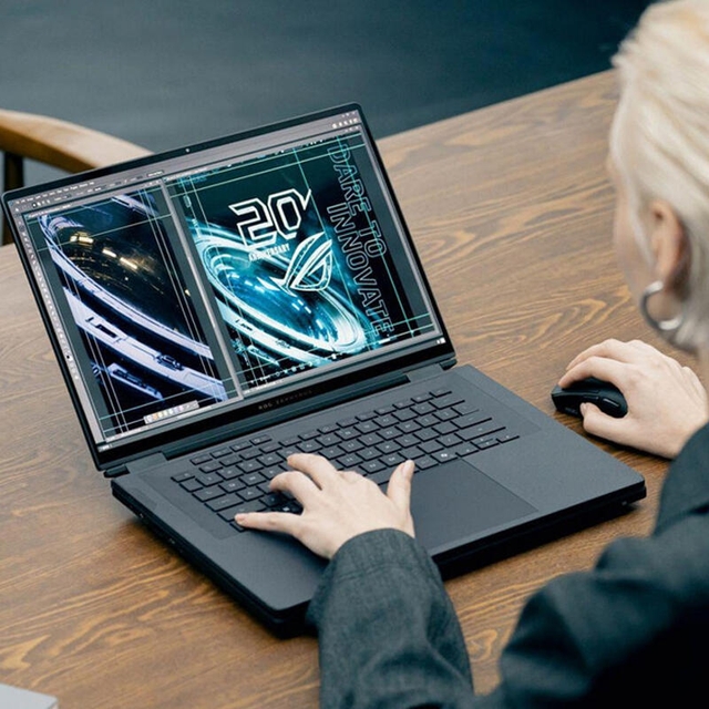 Asus ROG Zephyrus DUO 16 Oled GX651AR-SR032W, Intel Core Ultra 9-386H, Nvidia GeForce RTX 5070 Ti 12GB, 32 GB RAM SSD 1TB, Windows 11 Home, Laptop 
