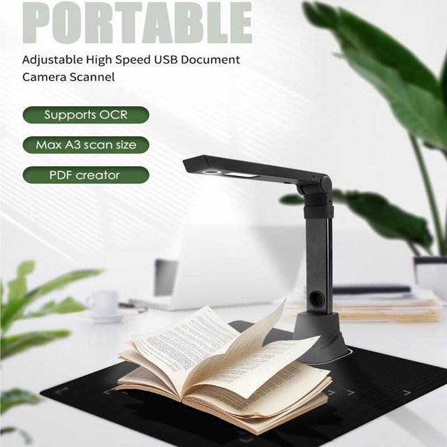 Netum SD-2000 12 Million Pixel Document Scanner Black