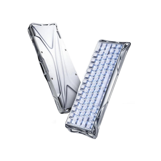 GravaStar Gaming Keyboard Mercury V60 Pro 60keys UFO Magnetic 8K GSV60PRO_XTAL_S_SLV Sliver Frost