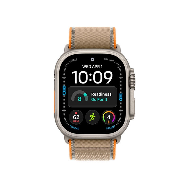 Apple Watch Ultra 4 GPS 49mm Natural Titanium Case with Sand Trail Loop