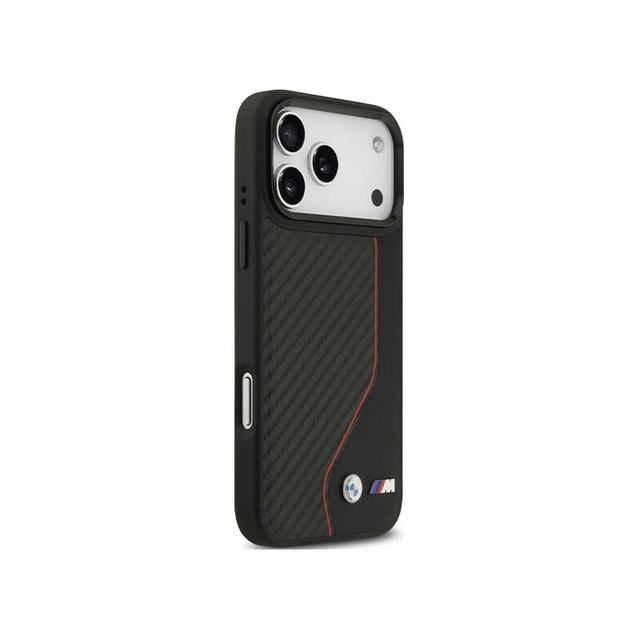 BMW HC M Magsafe PU Carbon Line & Logo Iphone 17 Pro Max BMHMP17X25PCCSCKR Red