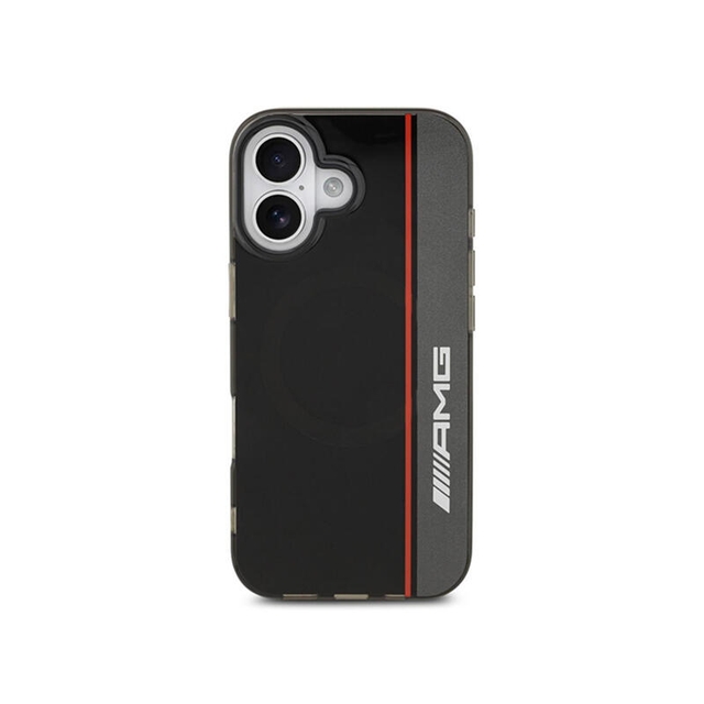 AMG HC Magsafe Double Layer Transparent Bow Lines Iphone 17 AMHMP17S24HVTLK Black