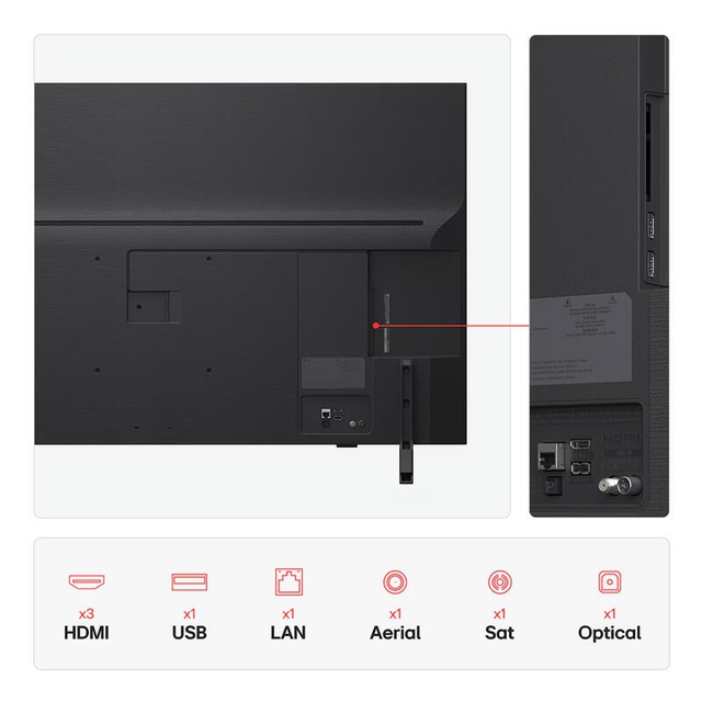 LG TV 50QNED82A6B Black