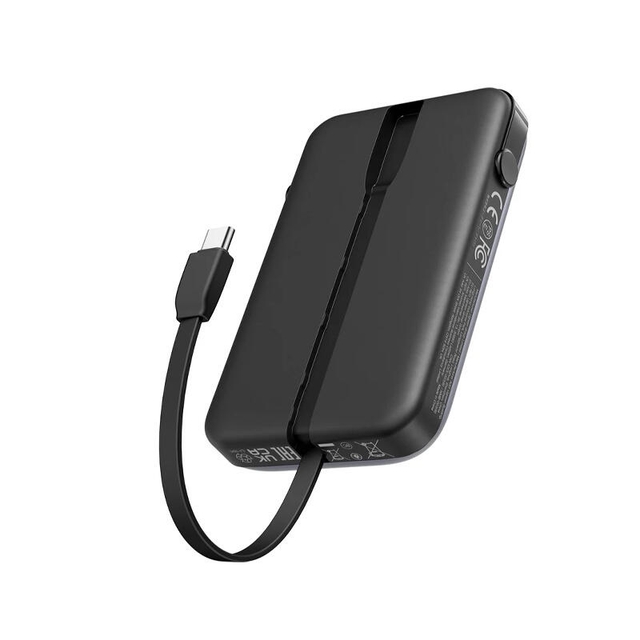 Ugreen Uno 10000mAh USB Type-C Power Bank With Built In Cable 35603B Grey