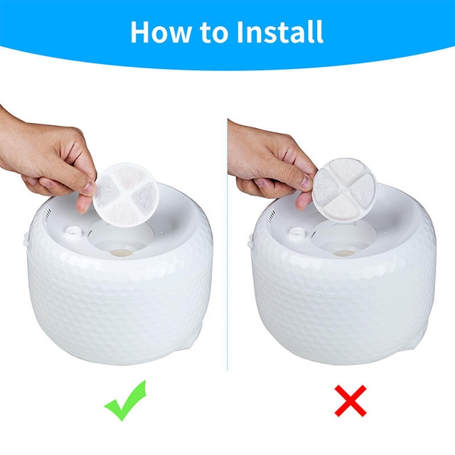 Petsuper Pet Water Dispenser Filter PW01-5 White