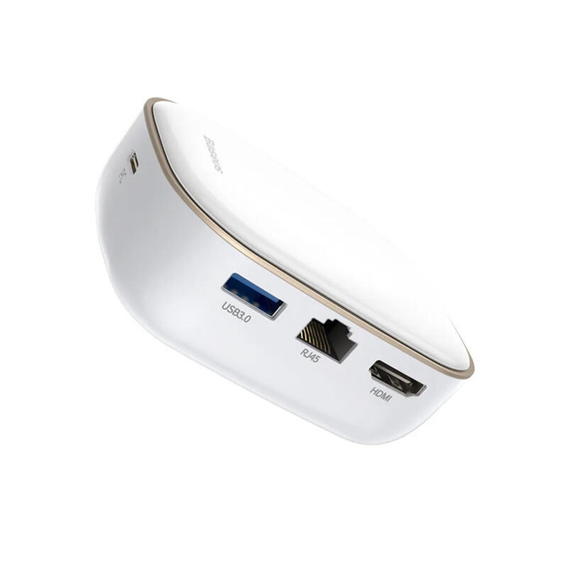 Baseus Type-C Hub Adapter Ac Multifunctional Charger (Cn) CAHUB-AC02 White