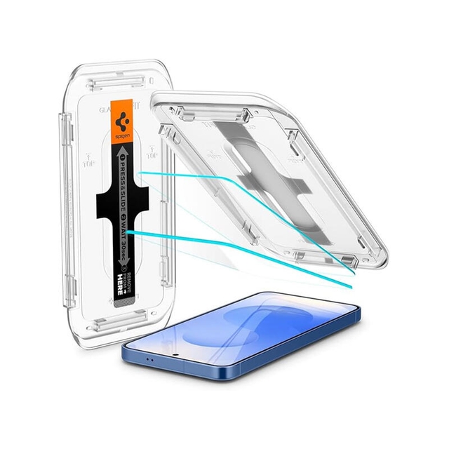 Spigen Glass Screen protector EZ Fit For Samsung Galaxy S25(2P) AGL07440