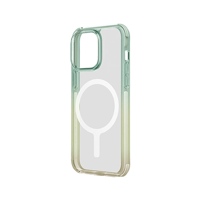 Uniq Hybrid Magclick Charging Combat Duo Iphone 15 Sea Green/ Soft Yellow