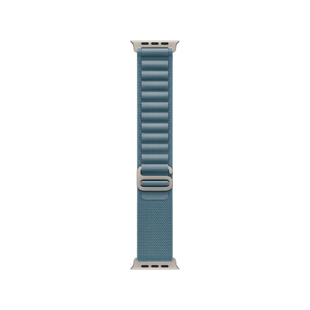 Apple Watch Ultra 3 49mm Natural Titanium Case With Light Blue Alpine Loop MEWP4 L