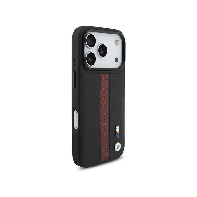 BMW HC M Magsafe PU Perforated Stripe Logo Iphone 17 Pro BMHMP17L25PCPSKR Red