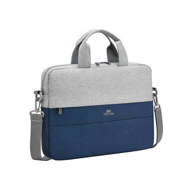 Rivacase 7522 Anti-Theft Laptop Bag 14 Grey/Dark Blue