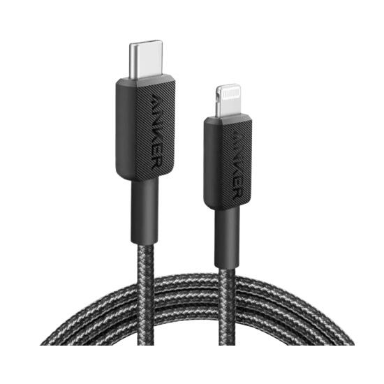 Anker 322 USB-C to Lightning Cable A81B5G11 Black