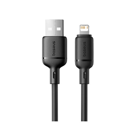 Baseus Silky Series Fast Charging Cable USB to Lightning 2.4A 2m P10377702113-01 Cluster Black