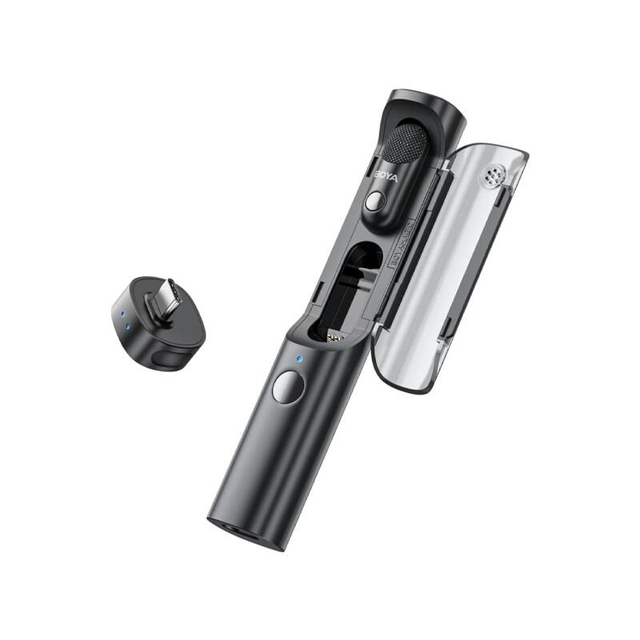 BOYA Magic 07 Transformable Al-Powered Mini Wireless Microphone Black