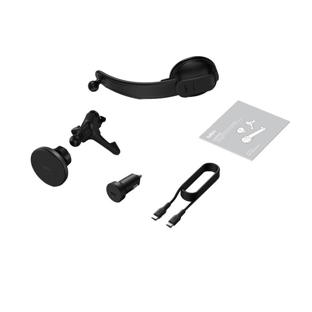 Belkin BoostCharge Magnetic Wireless Charging Car Dash Mount 15W WIC012hqBK Black