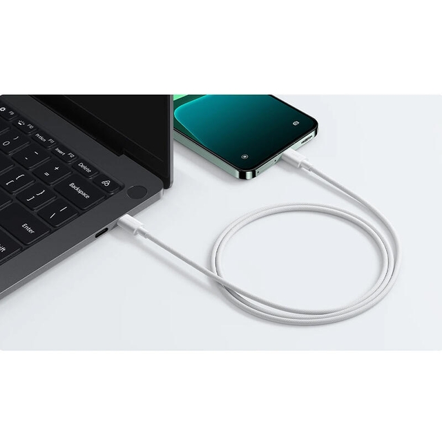 Xiaomi 3A Braided USB-C to USB-C Cable 1m White