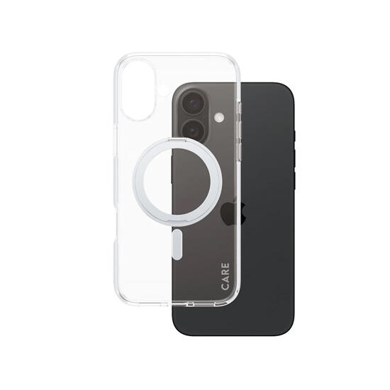 CARE by PanzerGlass Feature Case with Kickstand & MagSafe iPhone 16 Plus 1327 Silver