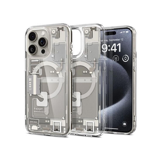 Spigen Zero One Ultra Hybrid MagFit Case For Apple iPhone 15 Pro ACS07216 White Titanium