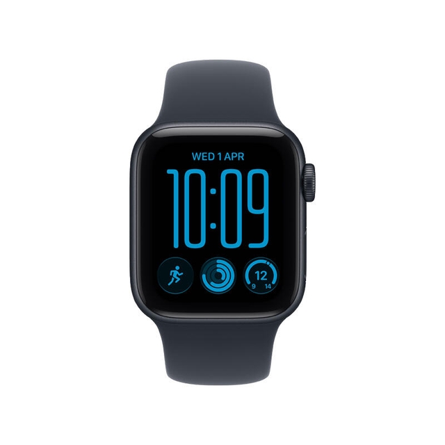 Apple Watch SE 3 GPS 40mm Midnight Aluminium Case With Navy Blue Sport Band MJL14 M/L