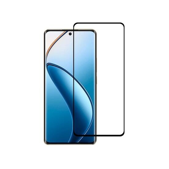 Glass Pro+ Full Screen Tempered Glass 111D Realme 12 Pro 3D Full Glue Black