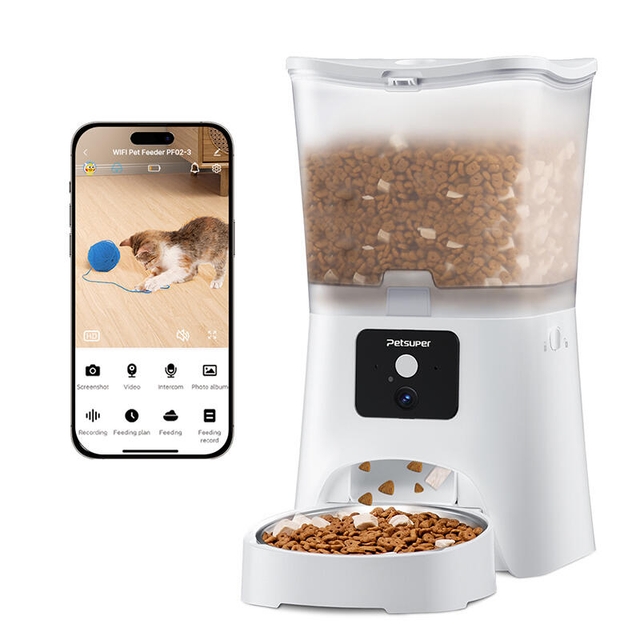 Petsuper Smart Pet Feeder PF02-3 White