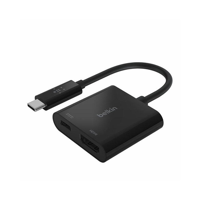 Belkin USB-C to HDMI adapter with up to 60W of Power Delivery AVC002btBK Black