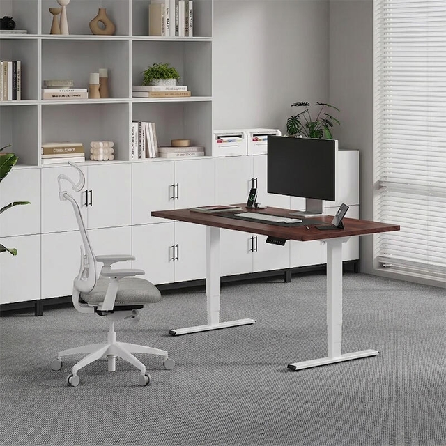 Flexispot Dual-Motor Desk E5 lite Mahogany