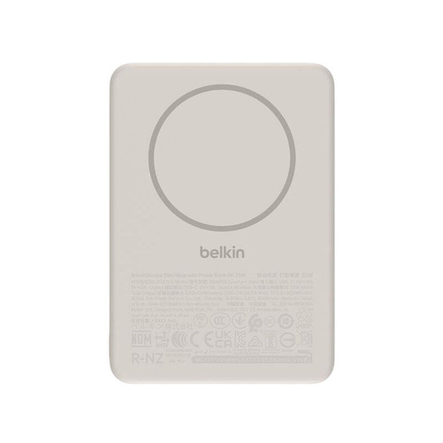 Belkin Slim Magnetic Wireless Power Bank 5000mAh BPD020HQSA Sand