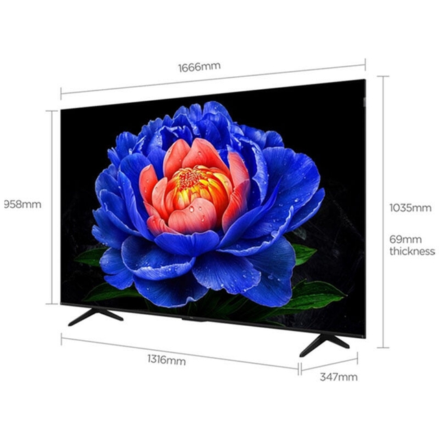 TCL TV 75T6D Black