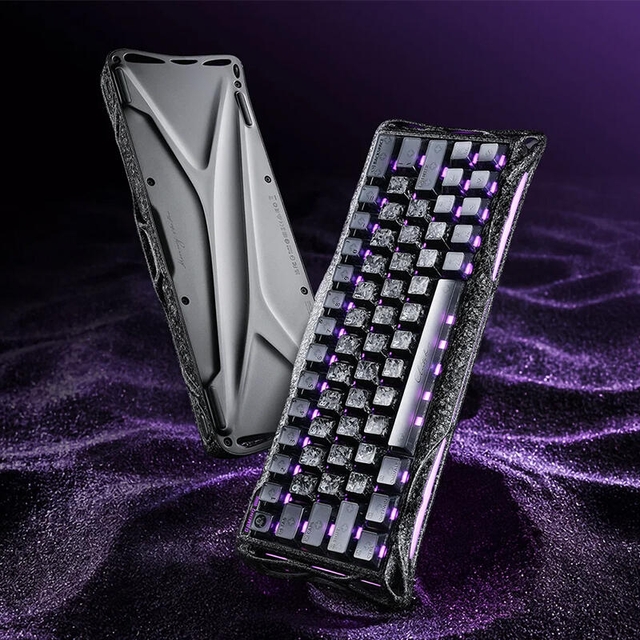 GravaStar Gaming Keyboard Mercury V60 Pro 60keys UFO Magnetic 8K GSV60PRO_CF_BLK Cyber Frost Black