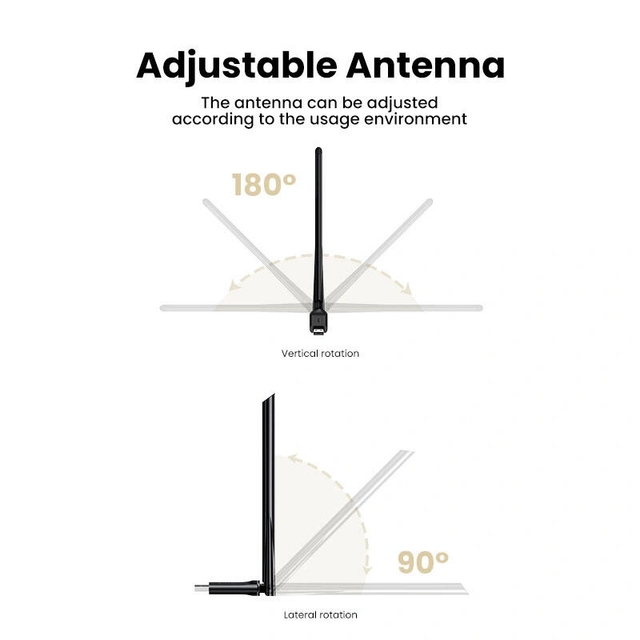 Ugreen Wi-Fi Adapter 90339 Black